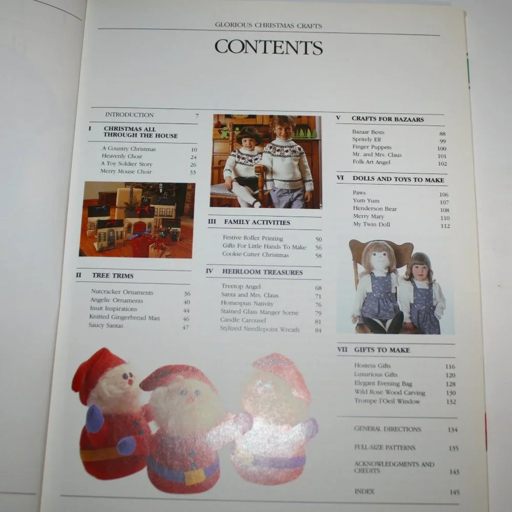 BOOK - GLORIOUS CHRISTMAS CRAFTS Gifts Decorations Ornaments